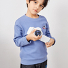 Blue Crew Neck Long Sleeve Classic Design Astronaut Boy Sweatshirt