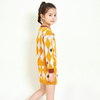 Girl's diamond plaid design knitted suit skirt