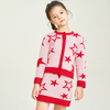 Girls Knitted Star Pattern Suit Short Skirt