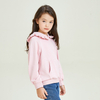 Pink Long Sleeve Lace Collar Decorative Girls Hoodie