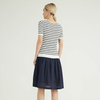 Spring Summer Stripe Design With Side Slit Hem Women's Knitted Sweaters Pullover