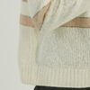 Custom 100% Cashmere Autumn Winter Women Stripe Crewneck Knit Sweater
