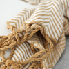 Custom Nordic Style 100% Cotton Intarsia Knit Herringbone Throw Blanket