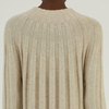 Custom Made Luxury 100% cashmere Long Rib Knitted Dress