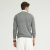 Custom Mens Classic Gray 100 Pure Merino Wool Cardigan Sweater With Button