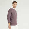 Custom Recycled Washable 100% Kashmiri Melange Plain Knit Sweater