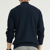 Custom Men's 100% Cotton Long Sleeve Quarter Zip Knit Pullover Sweaters