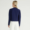 Original Manufacturer Flounces Short Cardigan Dark Pure Hot Selling Women Wool Sweater