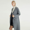 Grey Premium Simple New Style Women's Trench Knitted Coat For Women