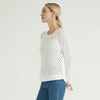 Simple Hollow Solid Color Design Women Knitted Pullover Woman's Sweater