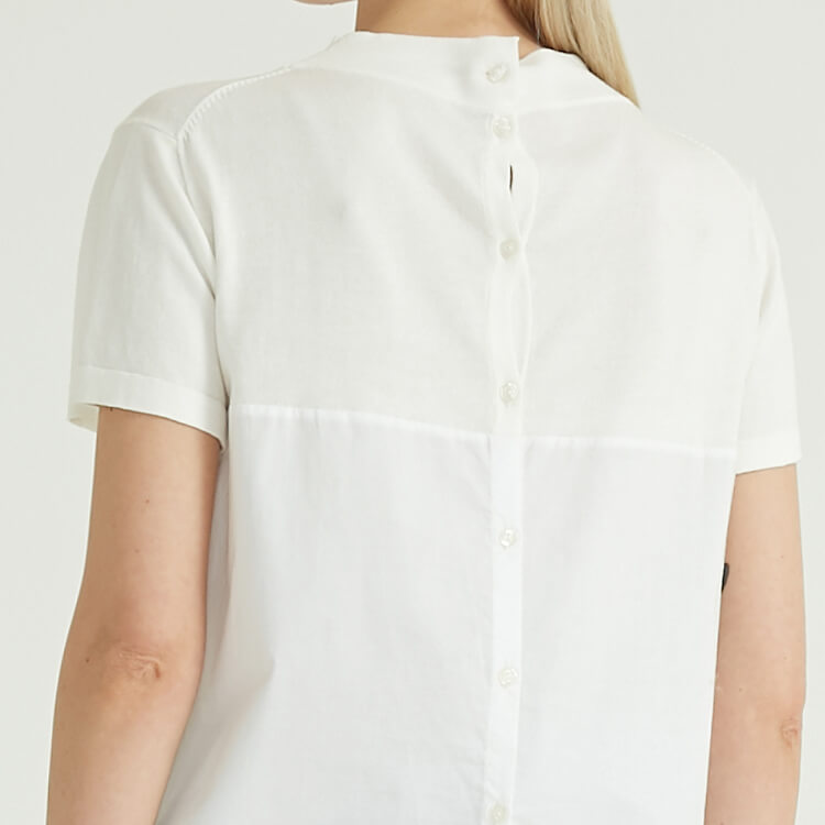 Minimal And Stylish Hem With Lace Up Design Wool Korean Sweaters For Women