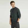 Men's 1/4 Zip Knitted Flat Needle Design Classic Pullover Sweater