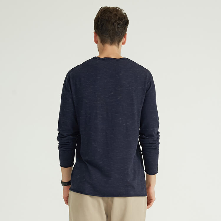 New Style High Quality Customized Crew Neck Long Sleeves Plus Size Sweaters For Men