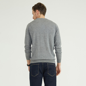 Classic Style Design Crew Neck Winter Knitted Cotton Custom Men Sweater