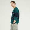 Classic Round Neck Fashionable Printing Design Men's Pullover Sweater