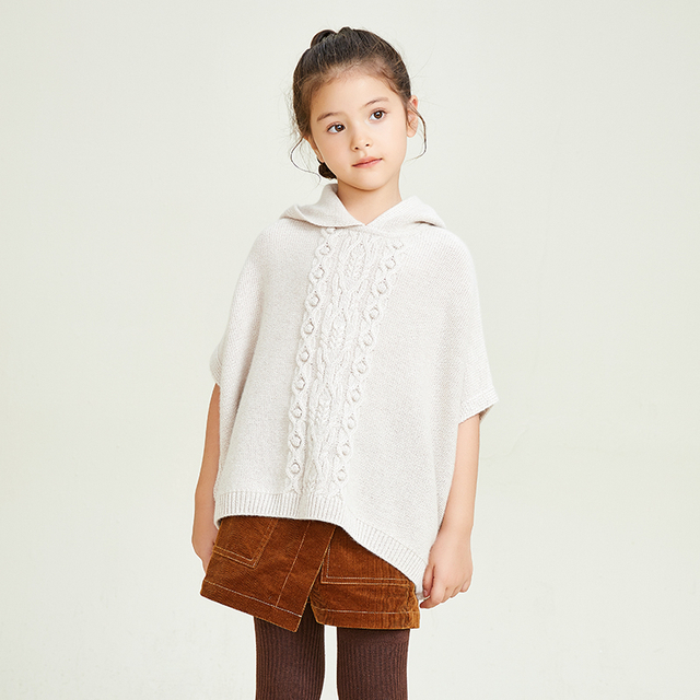 Simple Classic Design Casual Girls' Knitting Design Cloak Clasp
