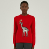 Personalized Wool blend Jacquard Knit Jumper For Women
