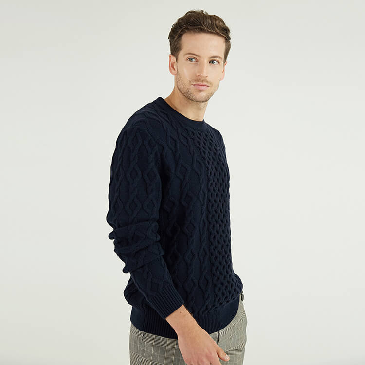 Stylish And Minimalist Design Custom Knitted Fashion Men Clothes Knit Sweater Men