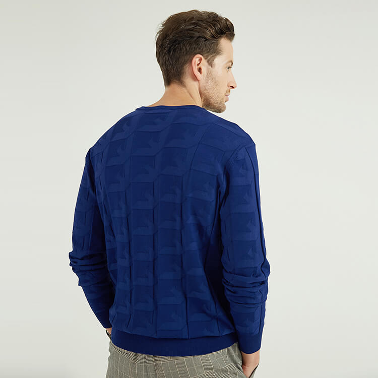 New Minimalist Design Cashmere Men Knitted Sweater