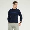 Simple Fashionable Designround Neck Knitted Intarsia Jacquard Men's Sweater