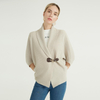 Hot Beige Fashion Knitted Pure Cape Casual Women's Cashmere Cardigan