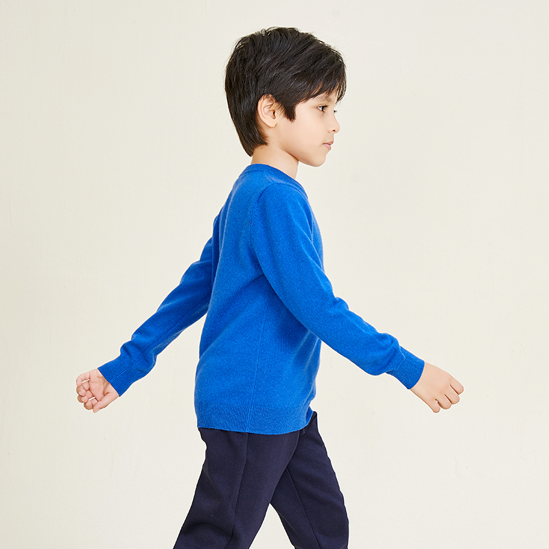 Boys' Round Neck Long Sleeve Knitting Classic Style Sweater