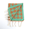 Classic Design Thousand Bird Pattern Knitted Fringed Scarf