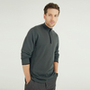 Men's 1/4 Zip Knitted Flat Needle Design Classic Pullover Sweater