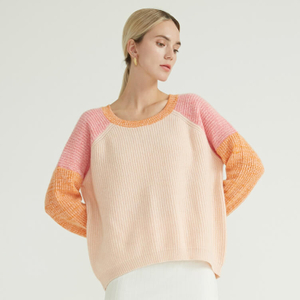 Contrast Classic Knit Crew Neck Knitted 2023 Sweaters For Women