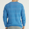 Personalized Men's 100% Cashmere Round Neck Tuck Knit Sweater