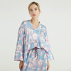 Flowers Light Blue Plus Size Summer 2022 Women Clothing Two Piece Set