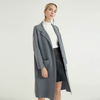 Grey Premium Simple New Style Women's Trench Knitted Coat For Women