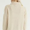 Beige Long Sleeve Turtle Neck High Collar Basic Pure Turtleneck Knitted Luxury 100 % Women Cashmere Sweater