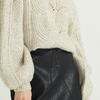 Fashion Solid Color Mid-neck Simple Advanced Cotton Pullover For Women