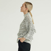 Half Turtleneck Fringed Minimalist Design Knitted Pullover Woman's Sweater