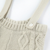 Autumn Winter Newborn Baby 100% Cotton Cable Knit Overalls For Babies