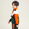 Boys' Multicolor Splicing Pullover with Zipper Placket Sweatshirt