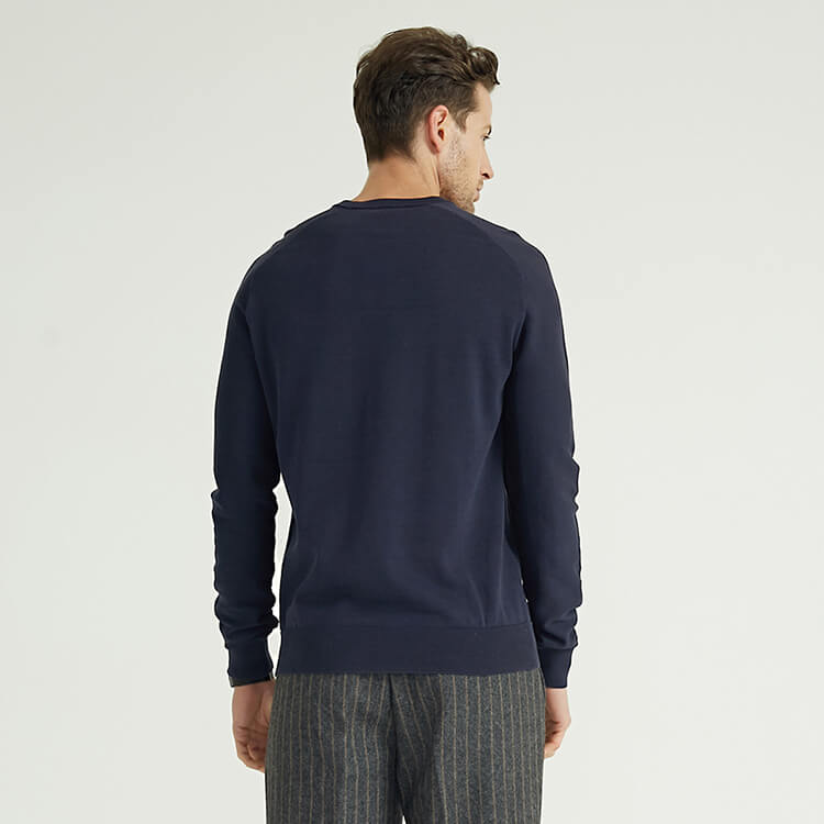 New Style Knitted Pullover Tops Sweatshirt Winter Crewneck Knitted Custom Sweater For Men